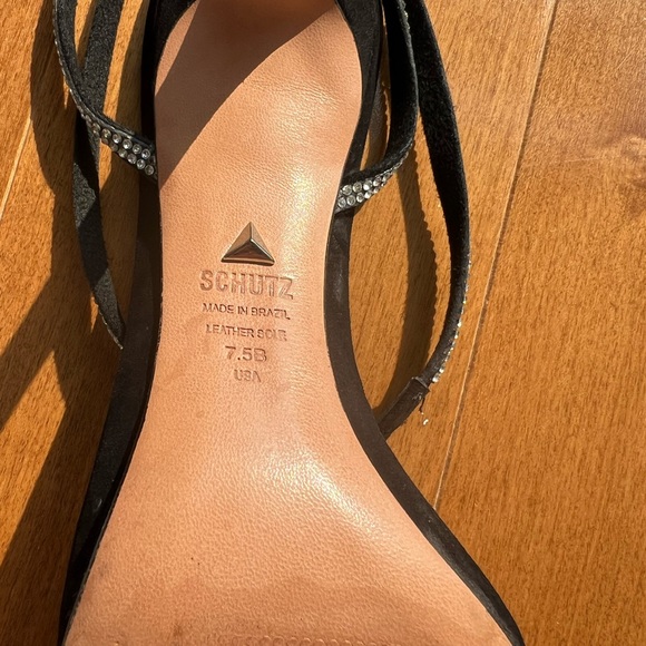 Schutz carmencita black suede heels - Picture 6 of 7